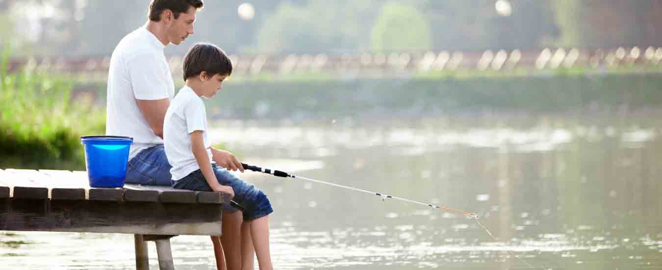 Fishing at Private Lake